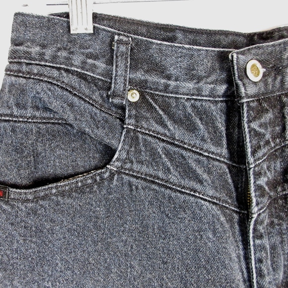 Vintage 1990's Lawman Western Jeans, Black Denim M - Picture 4 of 7